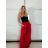 Sukňa dlhá dámska (S/M ONE SIZE) TALIANSKA MÓDA IMD23202/DU S/M čierna