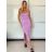 Šaty dlouhé letní elegantní na ramínka dámské GIO (XS/S/M ONE SIZE) ITALSKÁ MÓDA IMWCH251339/DUR -   oranžová -   S/M