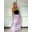Sukně dlouhá šifonová dámská (XS/S/M ONE SIZE) ITALSKÁ MÓDA IMWCH251325/DU -   fialová -   S / M