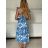 Šaty dlouhé letní na ramínka dámské (XS/S/M ONE SIZE) ITALSKÁ MÓDA IMWGS251316/DU -   modrá -   S / M