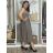Šaty dlhé voľnočasové letné bez rukávov dámske (S/M/L ONE SIZE) TALIANSKA MÓDA IMWBR252310/DUR S/M/L hnedá