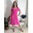 Šaty krtké letné krátky rukáv dámske (S/M/L ONE SIZE) TALIANSKA MÓDA IM425MARIA-L