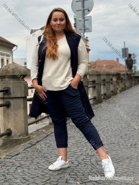 Kalhoty strečové dlouhé dámské (XL/2XL ONE SIZE) ITALSKá MODA IM422198LH