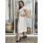 Šaty dlhé letné oversize krátky rukáv dámske (S/M/L ONE SIZE) TALIANSKA MÓDA IMWAD251395/DU S/M/L hnedá
