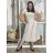 Šaty dlhé letné oversize krátky rukáv dámske (S/M/L ONE SIZE) TALIANSKA MÓDA IMWAD251395/DU S/M/L béžová
