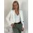 Sako zkrácené dlouhý rukáv dámské (S/M ONE SIZE) ITALSKÁ MÓDA IMPDY25MDUE991858/DR červená S/M/L