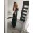 Šaty dlouhé saténové s variabilním zavazováním letní dámské  (S/M/L ONE SIZE) ITALSKÁ MÓDA IMM2250677 červená S/M/L