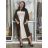 Cardigan pletený dlhý rukáv dámsky ANDY (XS/S/M/L/XL ONE SIZE) TALIANSKA MÓDA IMD22899/DUR S/M/L tmavo hnedá