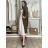 Cardigan pletený dlhý rukáv dámsky ANDY (XS/S/M/L/XL ONE SIZE) TALIANSKA MÓDA IMD22899/DUR S/M/L tmavo hnedá