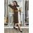 Cardigan pletený dlhý rukáv dámsky ANDY (XS/S/M/L/XL ONE SIZE) TALIANSKA MÓDA IMD22899/DUR S/M/L tmavo hnedá