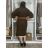 Cardigan pletený dlhý rukáv dámsky ANDY (XS/S/M/L/XL ONE SIZE) TALIANSKA MÓDA IMD22899/DUR S/M/L tmavo hnedá