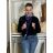 Bunda riflová jeans dámska MOON (S-2xl) MOON GIRL MOG25GYA2168-13/DU S Černá