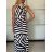 Šaty dlouhé letní bez rukávů dámské BENNY (S/M/L ONE SIZE) ITALSKÁ MÓDA IMM25M29421/DU S/M/L bílá