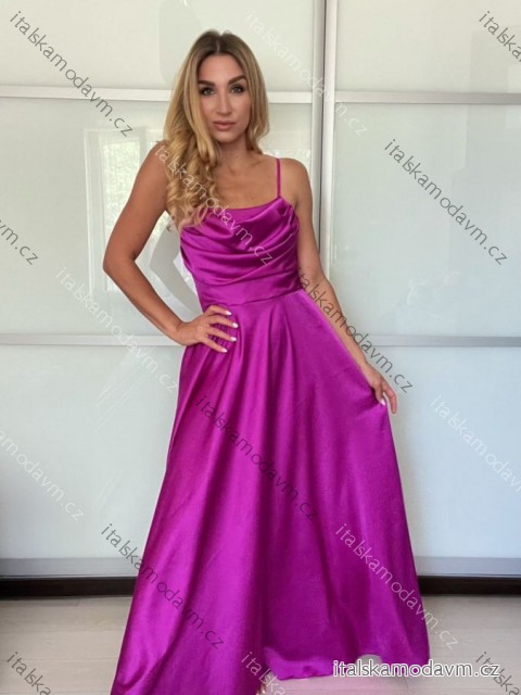 Šaty dlouhé elegantní letní dámské LILIEN (XS/S/M ONE SIZE) ITALSKÁ MÓDA IMWGB25952/DR