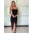 Šaty elegantné letné na ramienka dámske (XS/S/M ONE SIZE) TALIANSKA MÓDA IMM25M32688/DU -   čierna
 -   S / M