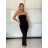 Šaty dlhé elegantný letný carmen cez prsia dámske (XS/S/M ONE SIZE) TALIANSKA MÓDA IMM25M34075/DU -   čierna
 -   S / M