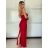 Šaty dlhé elegantný letný carmen cez prsia dámske (XS/S/M ONE SIZE) TALIANSKA MÓDA IMM25M34075/DU -   čierna
 -   S / M