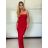 Šaty dlhé elegantný letný carmen cez prsia dámske (XS/S/M ONE SIZE) TALIANSKA MÓDA IMM25M34075/DU -   čierna
 -   S / M