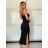 Šaty dlhé letné elegantné na ramienka dámske (XS/S/M ONE SIZE) TALIANSKA MÓDA IMM25M34553/DU -   červená -   S / M