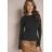 Sveter úpletový riadkový dlhý rukáv dámsky (S/M/L ONE SIZE) TALIANSKA MÓDA IMD25179