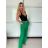 Nohavice dlhé letné dámske (S/M/L ONE SIZE) TALIANSKA MÓDA IMM25M10392/DU -   zelená -   S/M/L