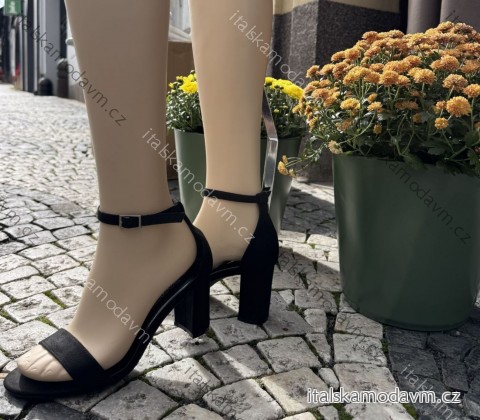 Sandále na sloupkovém podpatku 7,5cm dámské (36-41) TOP259051-1/DUR čierna 40