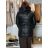 Bunda podzimní s kapucí na zip dlouhý rukáv dámská nadrozměr ANNA (3XL - 7XL) SWEST IMWSW25C20B8505-1/DU 3XL Černá