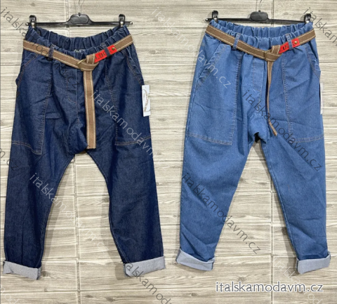 Nohavice elegantné s opaskom dámske (S/M/L ONE SIZE) TALIANSKA MÓDA IMPOZ2525444