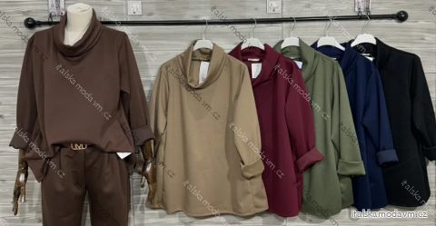 Tunika 3/4 dlouhý rukáv dámská (S/M/L ONE SIZE) ITALSKÁ MÓDA IMPOZ25HP-25179