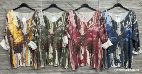 Tunika 3/4 dlhý rukáv dámska (S/M/L ONE SIZE) TALIANSKA MÓDA IMPOZ25LW-90003