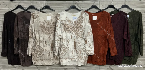 Tunika 3/4 dlhý rukáv dámska (S/M/L ONE SIZE) TALIANSKA MÓDA IMPOZ25LV-25411A