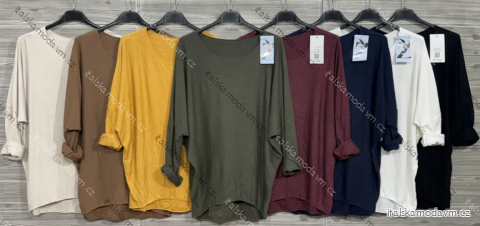 Tunika 3/4 dlhý rukáv dámska (S/M/L ONE SIZE) TALIANSKA MÓDA IMPOZ25LV-25411B