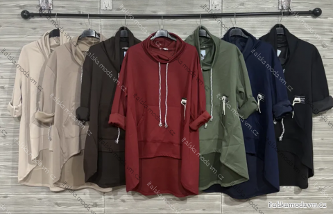 Tunika predĺžená s vreckami dlhý rukáv dámska (S/M/L ONE SIZE) IMPOZ25SM-283163