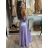 Šaty dlhé elegantné na ramienka dámske (S/M ONE SIZE) TALIANSKA MODA IM323013