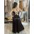 Šaty dlhé elegantné na ramienka dámske (S/M ONE SIZE) TALIANSKA MODA IM323013