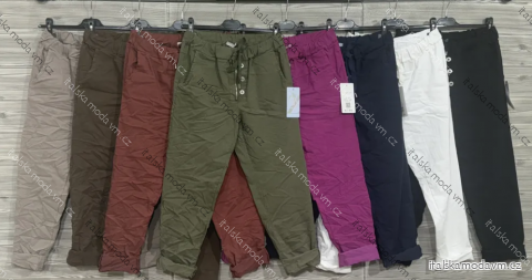 Kalhoty dlouhé dámské (S/M/L ONE SIZE) ITALSKÁ MÓDA IMPOZ25LV-25429