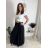 Sukňa dlhá s vreckami s opaskom dámska SISI (S/M/L ONE SIZE) TALIANSKA MÓDA IM425239/DU černá S/M/L