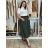 Sukně s páskem manžestrová dámská ERIKA (S/M/L ONE SIZE) ITALSKá MóDA IMSM251149/DU S/M/L zelená khaki