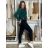 Rifle jeans s páskem  MOM FIT dámske nadrozměr (M-3XL) MOON GIRL MA525KF520-2/DU XL Černá