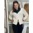 Cardigan krátký na knoflík dlhý rukáv dámsky MERYL  (S/M/L ONE SIZE) TALIANSKA MÓDA IMWGB251111/DU S/M/L sv. béžová