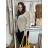 Cardigan krátký na knoflík dlhý rukáv dámsky MERYL  (S/M/L ONE SIZE) TALIANSKA MÓDA IMWGB251111/DU S/M/L sv. béžová
