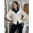 Cardigan krátký na knoflík dlhý rukáv dámsky MERYL  (S/M/L ONE SIZE) TALIANSKA MÓDA IMWGB251111/DU S/M/L sv. béžová