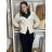 Cardigan krátký na knoflík dlhý rukáv dámsky MERYL  (S/M/L ONE SIZE) TALIANSKA MÓDA IMWGB251111/DU S/M/L sv. béžová