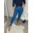 Nohavice elegantné s opaskom dámske (S/M/L ONE SIZE) TALIANSKA MÓDA IM425030/DUR  sv. hnědá S/M/L