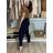 Nohavice elegantné s opaskom dámske (S/M/L ONE SIZE) TALIANSKA MÓDA IM425030/DUR  sv. hnědá S/M/L