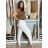 Nohavice elegantné s opaskom dámske (S/M/L ONE SIZE) TALIANSKA MÓDA IM425030/DUR  sv. hnědá S/M/L