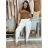 Nohavice elegantné s opaskom dámske (S/M/L ONE SIZE) TALIANSKA MÓDA IM425030/DUR  sv. hnědá S/M/L