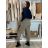 Nohavice elegantné s opaskom dámske (S/M/L ONE SIZE) TALIANSKA MÓDA IM425030/DUR  sv. hnědá S/M/L