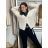 Cardigan krátký na knoflík dlouhý rukáv dámský MERYL (S/M/L ONE SIZE) ITALSKÁ MÓDA IMWGB251111