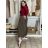 Sukně s páskem manžestrová dámská RITA (S/M/L ONE SIZE) ITALSKá MóDA IMSM251153/DU S/M/L hnědá